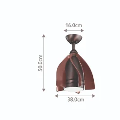 Ventilateur de Plafond Terna 38cm - Bronze brossé à l'huile