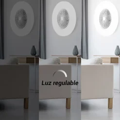 Ventilateur de plafond type plafonnier avec lumière LED