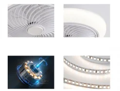 Ventilateur Lampe LED avec grille
