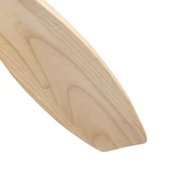 Ventilateur plafond 132 cm bois massif, 3 pales, moteur DC réversible, télécommande, sans lumière