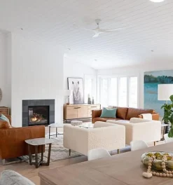 Ventilateur Plafond DC Réversible Blanc en Bois Blanc sans Lumière, Télécommande - EXQUIO, 177.80 cm