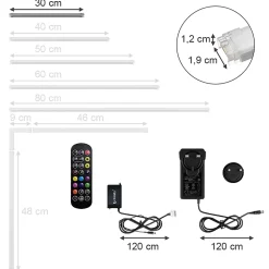 Vicco Bande LED Blanc 30cm avec kit de démarrage