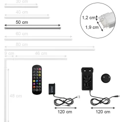 Vicco Bande LED Blanc 50cm avec kit de démarrage