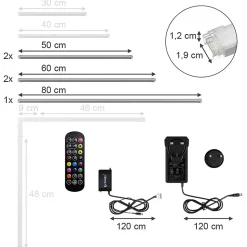 Vicco Ruban lumineux LED Blanc 300 cm