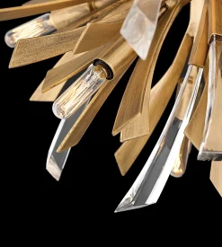 Vida Hinkley Fredrick Ramond Petit pendentif à 13 ampoules Or bruni