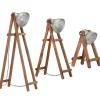 vidaXL Lampadaire 3 pcs Lampe sur Pied Eclairage Luminaire Salon Chambre à Coucher Couloir Maison Intérieur Argenté E27 Bois 32059