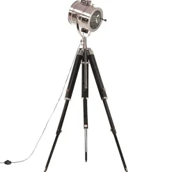 vidaXL Lampadaire à Trépied Lampe sur Pied Lampe à Piédestal Hauteur Réglable Salon Maison Intérieur 165 cm Bois de Manguier 28611