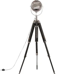 vidaXL Lampadaire à Trépied Lampe sur Pied Lampe à Piédestal Hauteur Réglable Salon Maison Intérieur 165 cm Bois de Manguier 28611