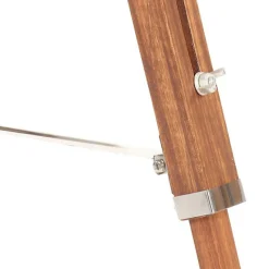 vidaXL Lampadaire à Trépied Marron Lampe sur Pied Lampe à Piédestal Salon Salle de Séjour Maison Intérieur Miel et Noir 141 288079