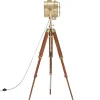 vidaXL Lampadaire à Trépied Lampe sur Pied Lampe à Piédestal Hauteur Réglable Salon Maison Intérieur 165 cm Bois de Manguier 28611