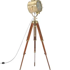 vidaXL Lampadaire à Trépied Lampe sur Pied Lampe à Piédestal Hauteur Réglable Salon Maison Intérieur 165 cm Bois de Manguier 28611