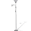 vidaXL Lampadaire Gris Lampe sur Pied Lampe de Sol Lampe Lumière de Salon 242732