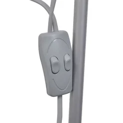 vidaXL Lampadaire Gris Lampe sur Pied Lampe de Sol Lampe Lumière de Salon 242732