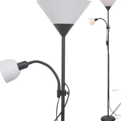vidaXL Lampadaire Noir Lampe Sur Pied Lampe de Sol Lampe Lumière de Salon 242733