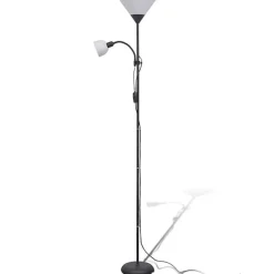 vidaXL Lampadaire Noir Lampe Sur Pied Lampe de Sol Lampe Lumière de Salon 242733