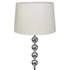 vidaXL Lampe de Sol à Long Pied 5 Boules de Décoration Blanc Lampe de Chevet 240904