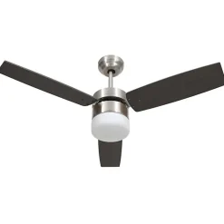 vidaXL Ventilateur de plafond lampe et télécommande 108cm Marron foncé 51491