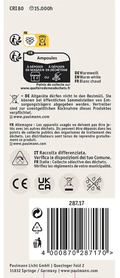 Vintage Edition Standard 230 V Ampoules LED ST64 E27 2x680lm 2x6,5W 2500K Doré