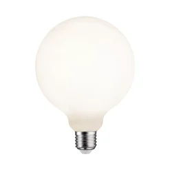 White Lampion Filament 230 V Globe LED G125 E27 400lm 4,3W 3000K gradable Blanc