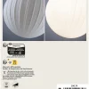 White Lampion Filament 230 V Globe LED G125 E27 400lm 4,3W 3000K gradable Blanc
