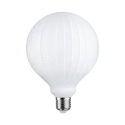 White Lampion Filament 230 V Globe LED G125 E27 400lm 4,3W 3000K gradable Blanc