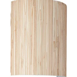 WIMEA Applique murale nature, métal/jonc de mer - E27 52W - ampoule non incluse