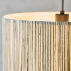 WIMEA Suspension nature, métal/jonc de mer, E27 52W ampoule non incluse