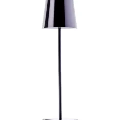 XAANA Lampe à poser extérieure LED 4W 300lm - noir chrome - métal - CCT - dimmable - rechargeable câble USB
