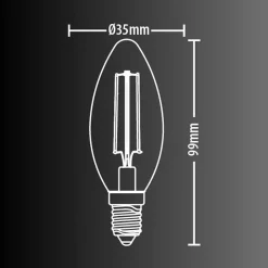 Xanlite - Ampoule à filament LED T26, culot E14, conso. 6,5W, Blanc chaud, Spéciale hotte et frigo - RFV806T26
