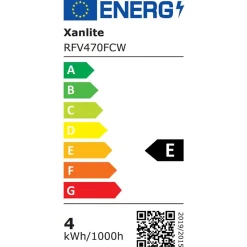 Xanlite - Ampoule à filament LED T26, culot E14, conso. 6,5W, Blanc chaud, Spéciale hotte et frigo - RFV806T26