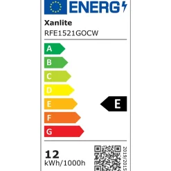 Xanlite - Ampoule à filament LED A60, culot E27, 11,8W cons. (100W eq.), lumière blanche neutre - RFE1521GOCW