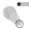 Xanlite - Ampoule Filament LED déco verre ciselé ST64, culot E27, 240 Lumens, Blanc chaud - RFDE240STSTRS