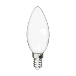Xanlite - Ampoule Filament LED Flamme Opaque, culot E14, 250 Lumens, conso. 4 W (eq. 25 W), Blanc chaud - RFV250FO