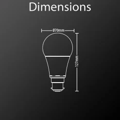 Xanlite - Ampoule LED A60, culot B22, 15W cons. (100W eq.), lumière blanche neutre - EB1521GCW