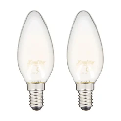 Xanlite - Ampoule LED filament flamme culot E14 806lm blanc chaud - PACK2RFV806FO
