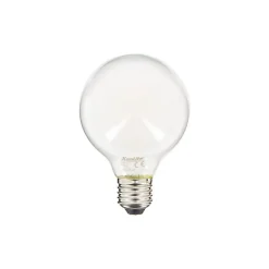 Xanlite - Ampoule LED G80 Opaque, culot E27, conso. 6,5W, 806 Lumens, Blanc chaud - RFE806B80O