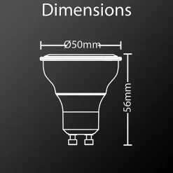 Xanlite - Ampoule LED spot dimmable, culot GU10, 5,5W cons. (50W eq.), lumière blanc neutre - VG50SCWD