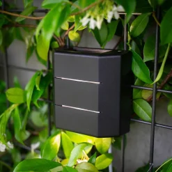 Xanlite - Applique murale filaire noire LED intégrée IP54, 500 Lumens, deux sources d'éclairage, Blanc neutre - APF5002TN