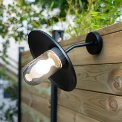 Xanlite - Applique murale filaire noire indus IP44, culot E27, 60W max - APFE60NIND