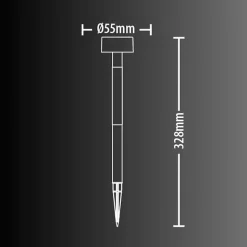 Xanlite - Balise à piquet Solaire 1 LED RVB IP44 8h d'autonomie - SOBAB1RVB