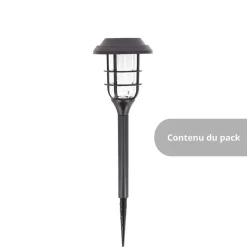 Xanlite - Balise Solaire 42cm IP44 - Effet flamme - SOBAFLAM