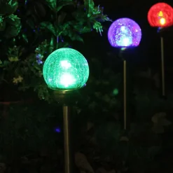 Xanlite - Balise solaire en verre RVB, IP44 - SORVB