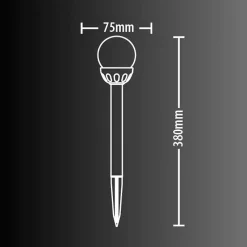 Xanlite - Balise solaire en verre RVB, IP44 - SORVB