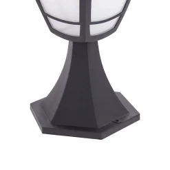 Xanlite - Borne filaire noire rétro IP44, culot E27, 40W max - BOFE40WNRET