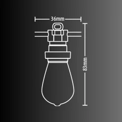 Xanlite - Guirlande Guinguette LED Noire, x10 Ampoules Vintage E27 Incluses, 5m Extensible, Conso 43W - GRL5230VBP45F