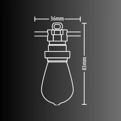 Xanlite - Guirlande Guinguette LED Noire, x10 Ampoules RVB E27 Incluses, 5m Extensible, Conso 12W - GRL5230VBP45RVBJR