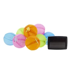 Xanlite - Guirlande LED Solaire, x8 Boules Multicolore, 5m - SOGRL8COLOR