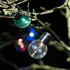 Xanlite - Guirlande Solaire Guinguette 5m IP44 - 8 Ampoules - RVB - GRL5GUINRVB