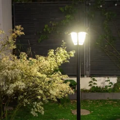 Xanlite - Lampadaire filaire noir 112cm rétro IP44, culot E27, 40W max - LAME40NRET