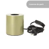 Xanlite - Lampe à poser cylindrique en métal couleur laiton, compatible culot E27, IP20, 60W puissance max - XDLAPCYCLOML